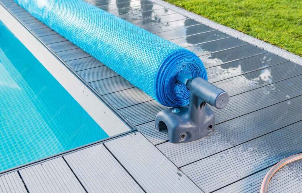 pool cover during dubai summer heat