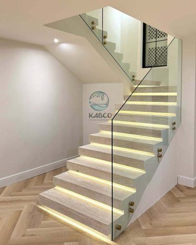 natural travertine meets